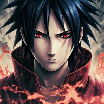 Обои на рабочий стол Uchiha Sasuke / Учиха Саске использует ниндзюцу из  аниме Наруто / Naruto, обои для рабочего стола, скачать обои, обои бесплатно