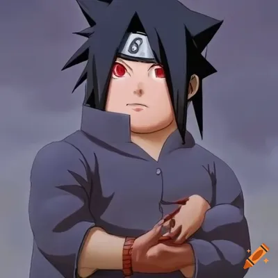 Обои на рабочий стол Uchiha Sasuke / Учиха Саске с мечем сидит на камне на  фоне неба из аниме Наруто / Naruto, обои для рабочего стола, скачать обои,  обои бесплатно