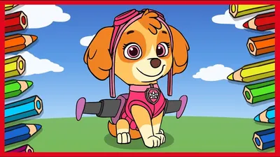 Щенячий патруль. Рисуем Скай. Paw Patrol. Skye. - YouTube