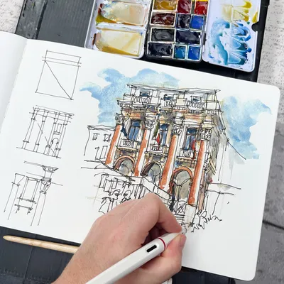 Can you practice urban sketching from photos?