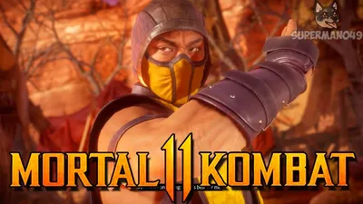 Download free Mortal Kombat 11 Scorpion Portrait Wallpaper - MrWallpaper.com