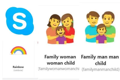 В Skype появились новые эмодзи в поддержку ЛГБТ-сообщества и однополых  семей - Delfi RU