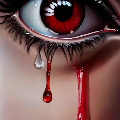 Глаза наполненные слезами, слезы …» — создано в Шедевруме