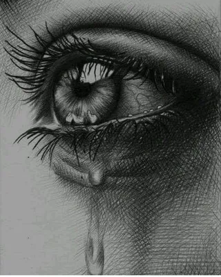 Глаза серые грусть ,наполнены слезами…» — создано в Шедевруме