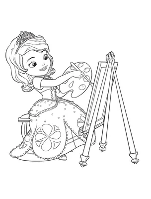 Раскраска принцесса София | Princesa sofia para colorir, Desenhos de fadas,  Princesinha sofia desenho