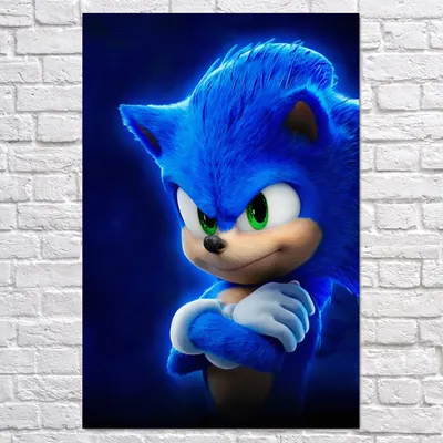 Плакат \"Соник в кино, Sonic the Hedgehog\", 60×41см (ID#1682404910), цена:  190 ₴, купить на Prom.ua