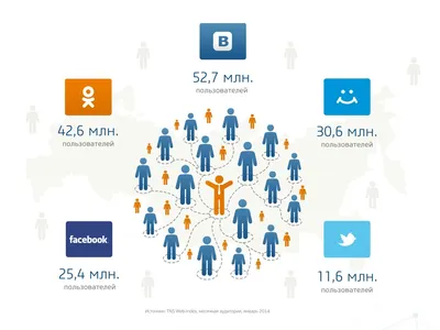 Социальные сети в России: инфографика