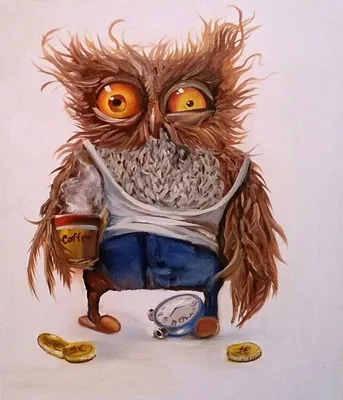 Pin by Светлана on Совы. | Funny drawings, Owls drawing, Funny owls