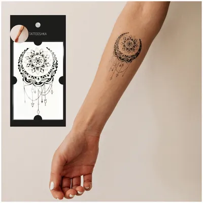 Временное тату \"Ловец снов с перьями\" - Tattooshka - купить с бесплатной  доставкой по Украине | PARFUMS