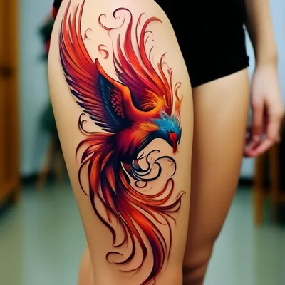 Angel Tattoo Долговременные тату птицы, проявляющаяся