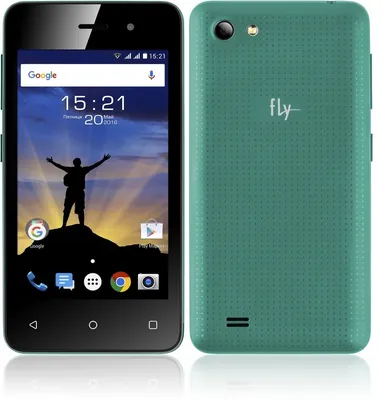 Смартфон Fly FS405 Stratus 4, цена телефона. Цвет зеленый