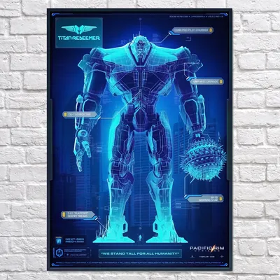 Плакат \"Тихоокеанский Рубеж, Pacific Rim\", 60×43см — Купить на BIGL.UA ᐉ  Удобная Доставка (1674530544)