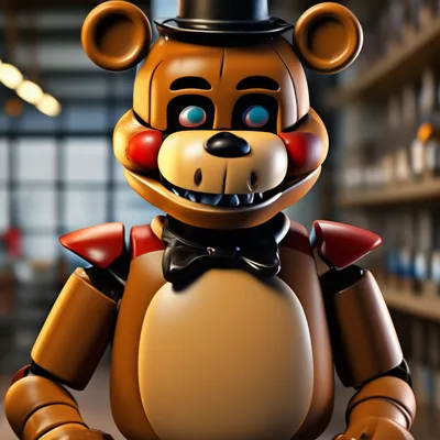 Олд фредди (Withered Freddy ФНАФ) » Модели из бумаги, скачать бесплатные  шаблоны для бумаги