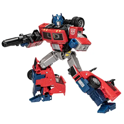Transformers Optimus Prime and His Ion Blaster Edible Cake Topper Imag – A  Birthday Place