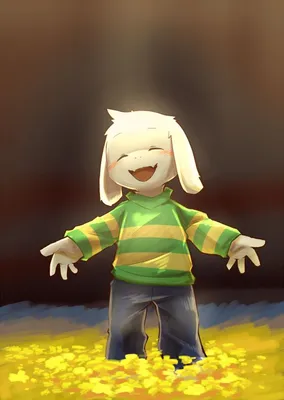 Artistic depiction of chara from undertale on Craiyon