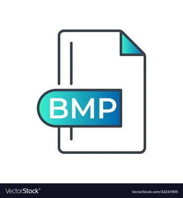 Bmp file format Royalty Free Vector Image - VectorStock