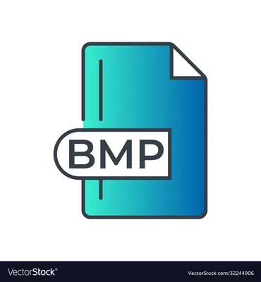 Bmp File Format Symbol Blue Gradient Vector Free Stock Vector Graphic Image  471191984