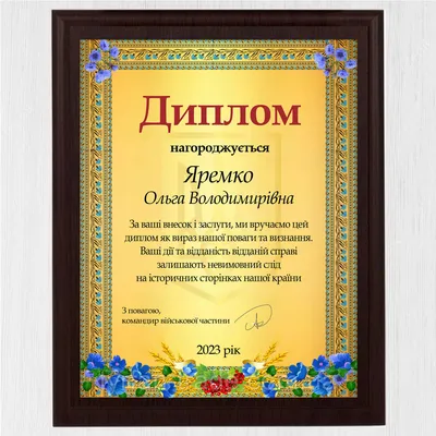 Грамота для военного ЗСУ металлическая в знак благодарности на плакетке  (ID#1940249701), цена: 444 ₴, купить на Prom.ua