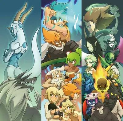 ArtStation - Wakfu Les Gardiens - Eliatrope class Male and Female Main Art