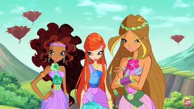 Winx club season 2 bloom, flora, and Aisha by Serena218 on DeviantArt