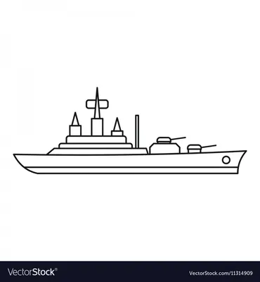 Военный корабль рисунок для детей - 91 фото