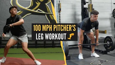 Lower Body Workout With A 100 MPH Pitcher - YouTube