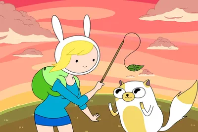 Купить Лист виниловых наклеек (стикеров) Время приключений (Adventure Time)  формата А4 в магазине indinotes