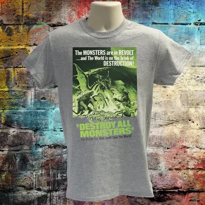 Destroy all monsters t-shirt, Classic movie T-shirt, B movie tee | eBay