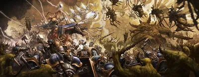 Картинки Warhammer 40000 воин Stormcast Vs Nurgle Фэнтези