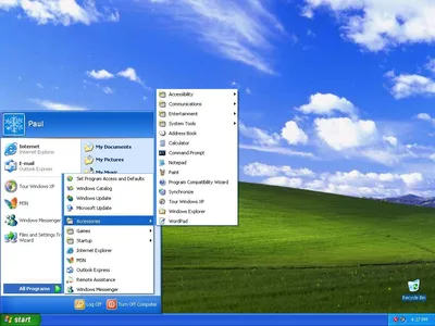Рабочий стол Windows XP» — создано в Шедевруме