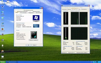 Обои на рабочий стол Объемный логотип Windows XP, обои для рабочего стола,  скачать обои, обои бесплатно