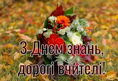 1 вересня 2023 – гарні привітання вчителям у яскравих картинках - Телеграф