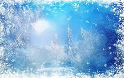 зимний фон, деревья, акварель, Снежная сцена фон картинки и Фото для  бесплатной загрузки