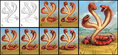 змея на красном | Страшные рисунки, Рисунки, Эскиз татуировки