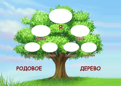 Делаем генеалогическое дерево своей семьи своими руками. Готовые шаблоны. | Генеалогическое  древо, Семейное дерево проекты, Семейное дерево шаблоны