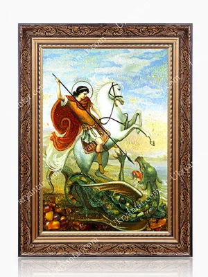 Купить старинную Икона Святой Георгий Победоносец в антикварном магазине  Оранта в Москве артикул 326-21