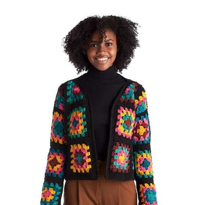 Red Heart Granny Square Jacket Pattern | Yarnspirations