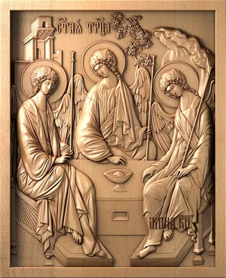 Храмовая чудотворная икона «Святая Троица с деяниями»