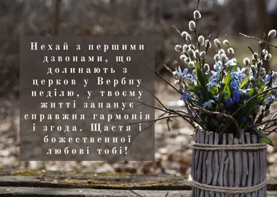 Вербна неділя: привітання у віршах, листівках та прозі ✓ ВЕСТИ