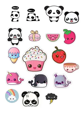 Imagine having a cute sticker sheet of yourself 🥺 : r/Kawaii