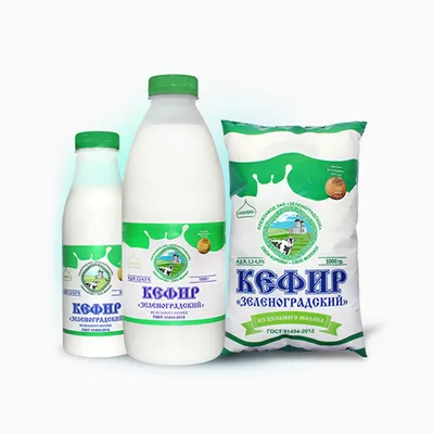 Кефир 3,2% БЗМЖ АО » Зеленоградское», 500г | FoodPort Market