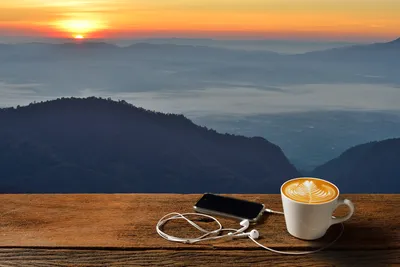 Кофе рассвет доброе утро картинки обои