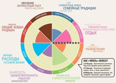 КОЛЕСО ЖИЗНЕННОГО БАЛАНСА КАК С НИМ РАБОТАТЬ | Мамины заботы | Дзен