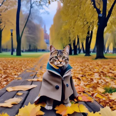 Ёшкин кот в осеннем лесу. Золотая…» — создано в Шедевруме