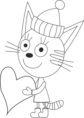 раскраска страницы набросок мультфильма милый кот. раскраска для детей  Иллюстрация вектора - иллюстрации насчитывающей образование, шарж: 218495925