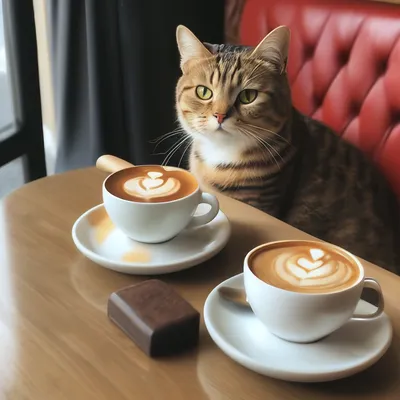 Кот, кофе, утро | Пикабу