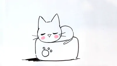 Арт котик для срисовки рисунок | Рисунок, Крот