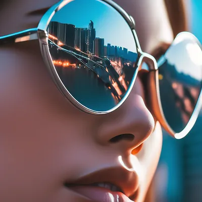 Девушка в солнечных очках - 60 фото