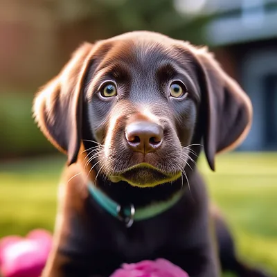 красивая собака золотистого ретривера лежит в траве, картинка собаки,  собака, Hd фон картинки и Фото для бесплатной загрузки