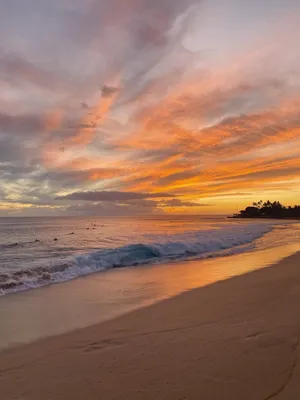 Wallpaper sunset sea | Красивые обои на айфон, Обои с пляжем, Фотографии  фонов